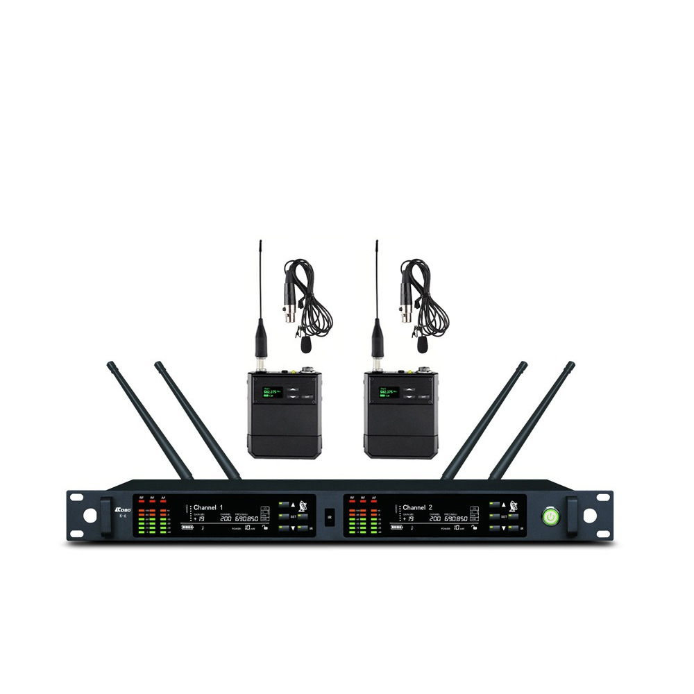 CDBO卡迪宝K-6新款专业领夹式无线咪舞台演出话筒KTV无线麦克风