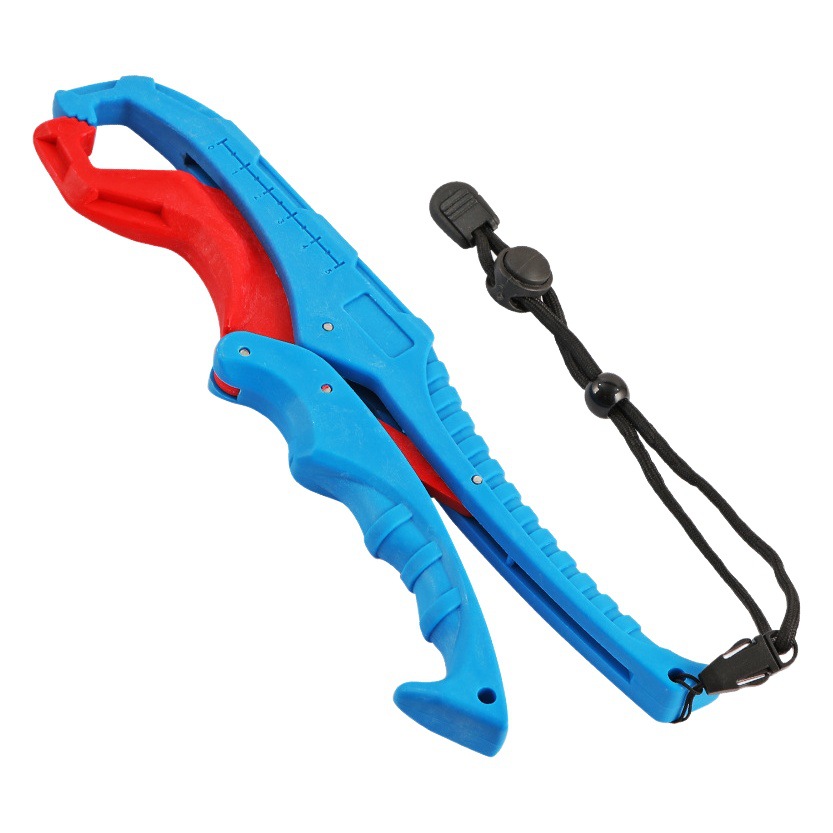 Fish Clamp Fish Control Device Fish Grabber Fish Lifter with Lost Hand Rope Lure Pliers Portable Lure Supplies Plastic Fish Clamp