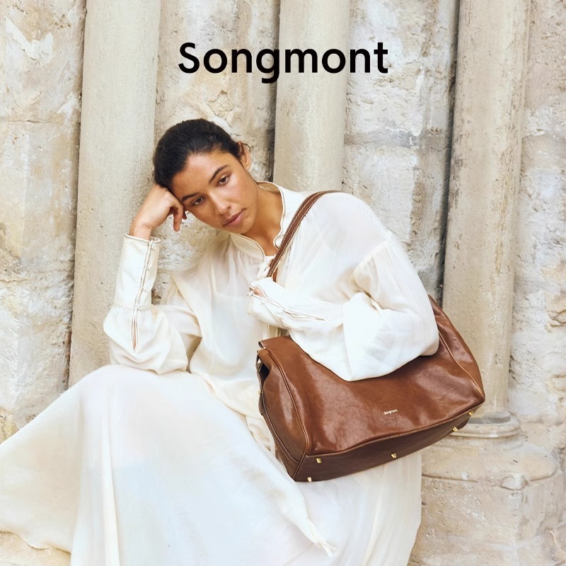 Li Naと同じSongmont Yamashita Yousong追跡シリーズ トラベルバッグ ベジタブルタンニンなめし ワンショルダー 牛革 ブリーフケース クロスボディ|undefined