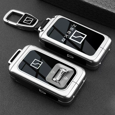 Black Edition, Ultra Edition, Max Edition, Car key bag - silver-white-car-logo-buckle