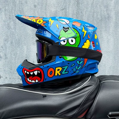 3C Certified Off-Road Motorcycle Helmet, Motosiklet kaskı (dəbilqə) - lankesu-666-color-mirror-s