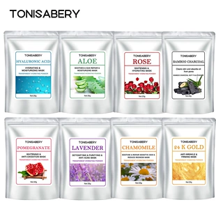 Маска для лица порошковая (TONISABERY) увлажняющая и отшелушивающая, 20 г саше, несколько ботанических вариантов