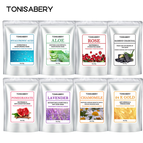 Cross-border exclusive supply of 13 types of 20g soft mask powder, hydrating, moisturizing, anti-acne and exfoliating mask