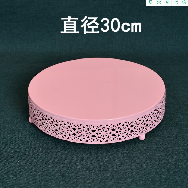 . De estilo europeo de hierro soporte de la torta accesorios de la boda bandeja de la torta de la pierna alta Placa de pastel de mesa de postre decoración de la torta de hierro
