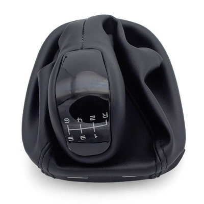 Auto Parts Gear Head Suitable for Mercedes-Benz W203S203 Leather Dust Cover Gear Lever Shift Handball Parts (Cab and accessories) - no-label-black-6-speed