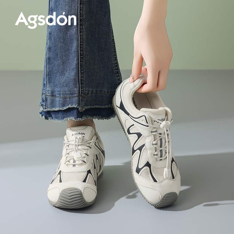 Augu Shi Dengde zapatos de entrenamiento para mujeres 2025 nuevos zapatos de carreras de nicho retro de otoño zapatos deportivos planos zapatos de pizarra