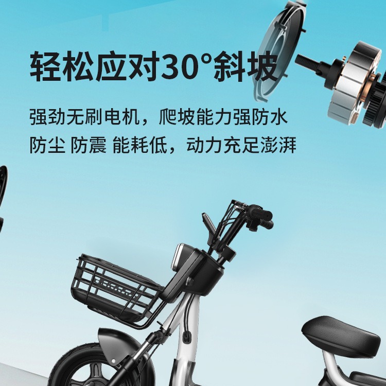 Scooter eléctrico Feige modelo 2024 para adultos, nueva bicicleta eléctrica pequeña estándar nacional para hombres y mujeres.