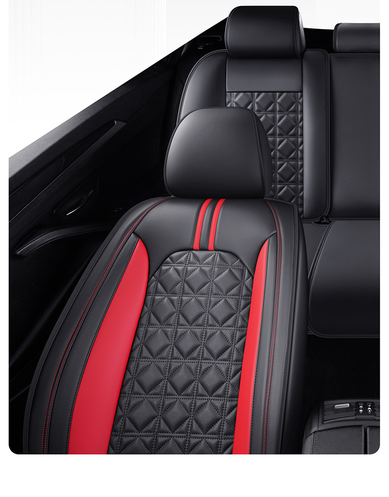 New Car Seat Cushion, Universal for All Seasons, Full Surround Seat Cover, Full Leather Breathable Seat Cover, Summer Car Seat Cover