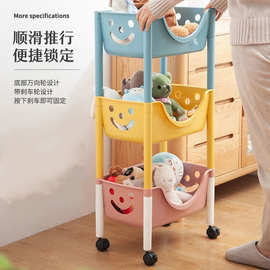 卫生间置物架厕所塑料储物架厨房客厅落地玩具多层角架浴室收纳架