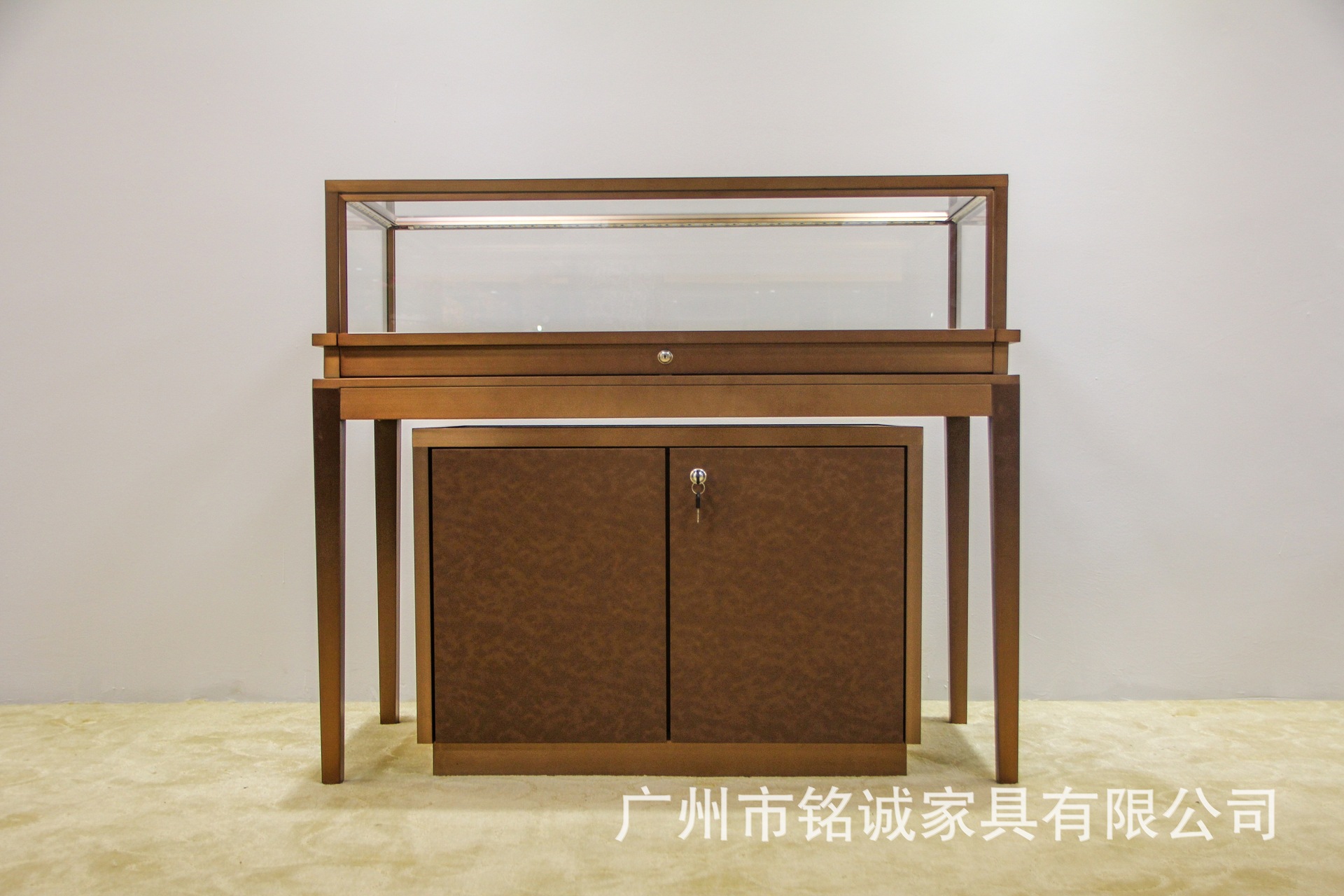 米黄色方形直柜-珠宝展柜 (3).jpg