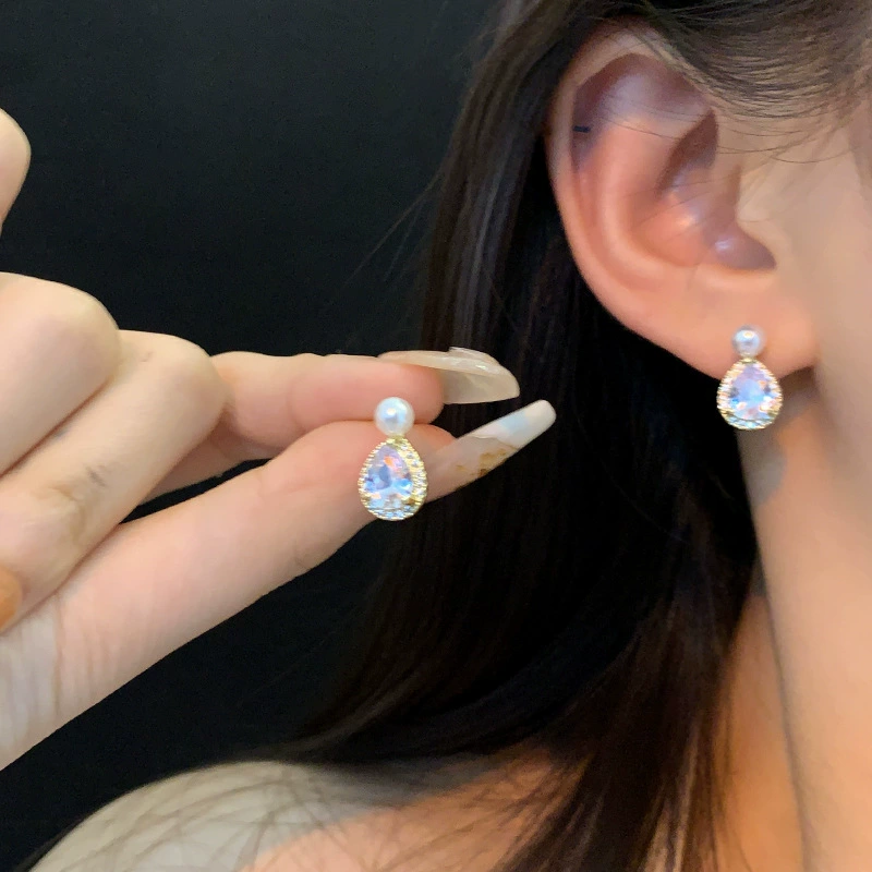 Серебряная игла, универсальные маленькие серёжки, проба 925 серебро, простой и элегантный дизайн