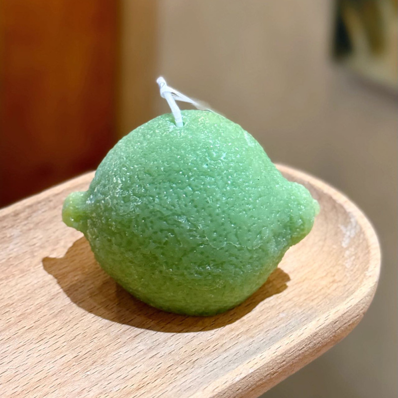 クリエイティブな装飾品レモンの香りのキャンドル卸売フレグランスお土産ギフトホームシミュレーションフルーツキャンドル|undefined