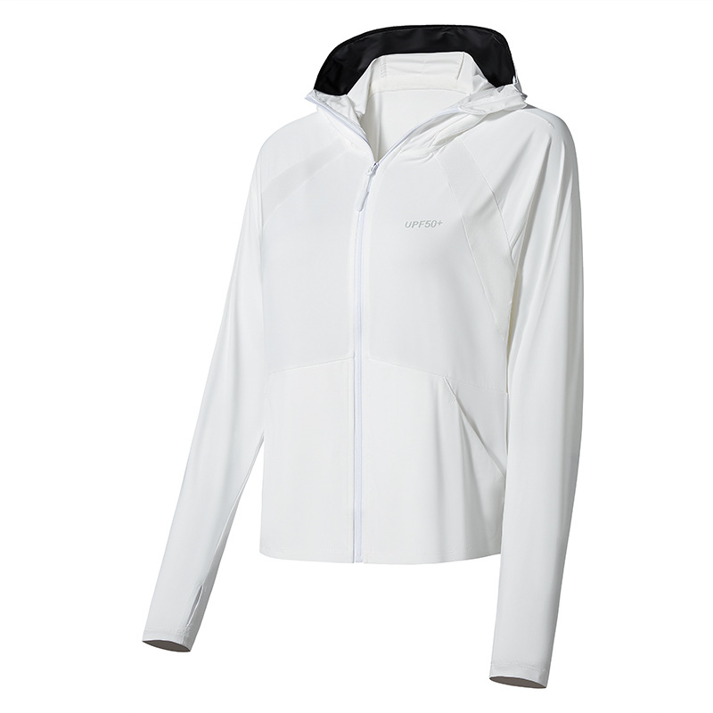 Summer new Ice Silk sun protection clothing female riding couple coat detachable brim sun protection clothing outdoor skin clothing