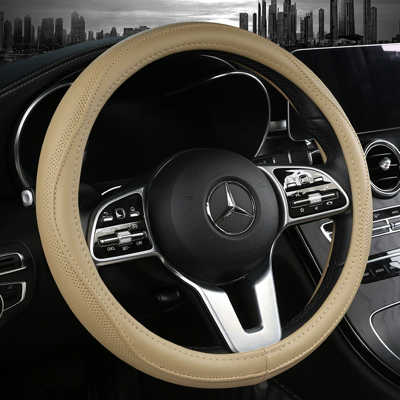 Трансграничные эксклюзные производственные прямые продажи Amazon 25 новый универсальный чехол рулевого колеса кожаный чехол рулевого колеса автомобиля