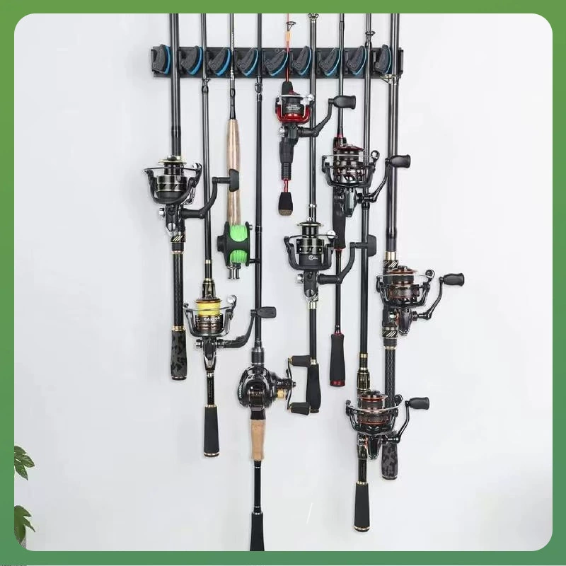 ◉ Настенная стойка для хранения и демонстрации рыболовных удилищ, универсальный органайзер для рыболовных снастей «девять в одном», в наличии.