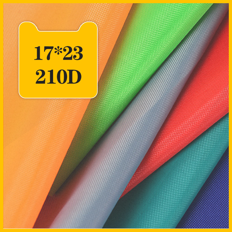 210D(17*23) encrypted Oxford cloth luggage cloth shopping bag handbag polyester fabric multicolor factory outlet