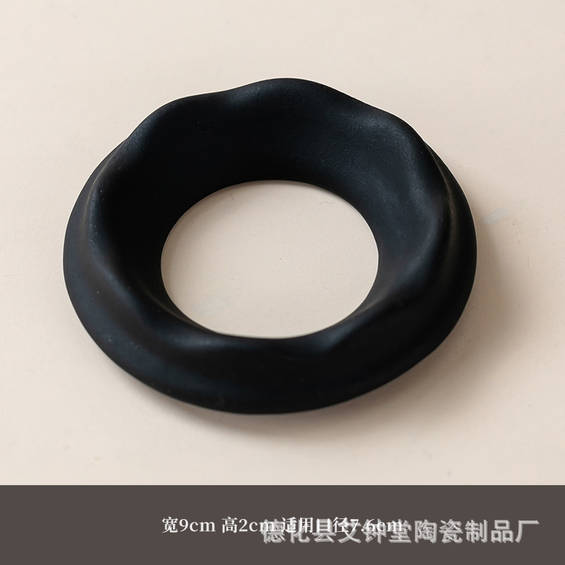 Ceramic Moxa Gua Sha Stone Ring Handheld Moxibustion Jar Accessory Style 10 in use