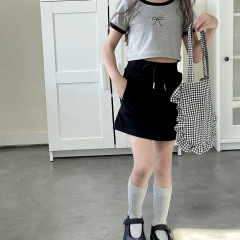 瑜瑜公主 女童夏季新款時髦寶寶A字裙短裙 女童半身裙衛裙包臀裙