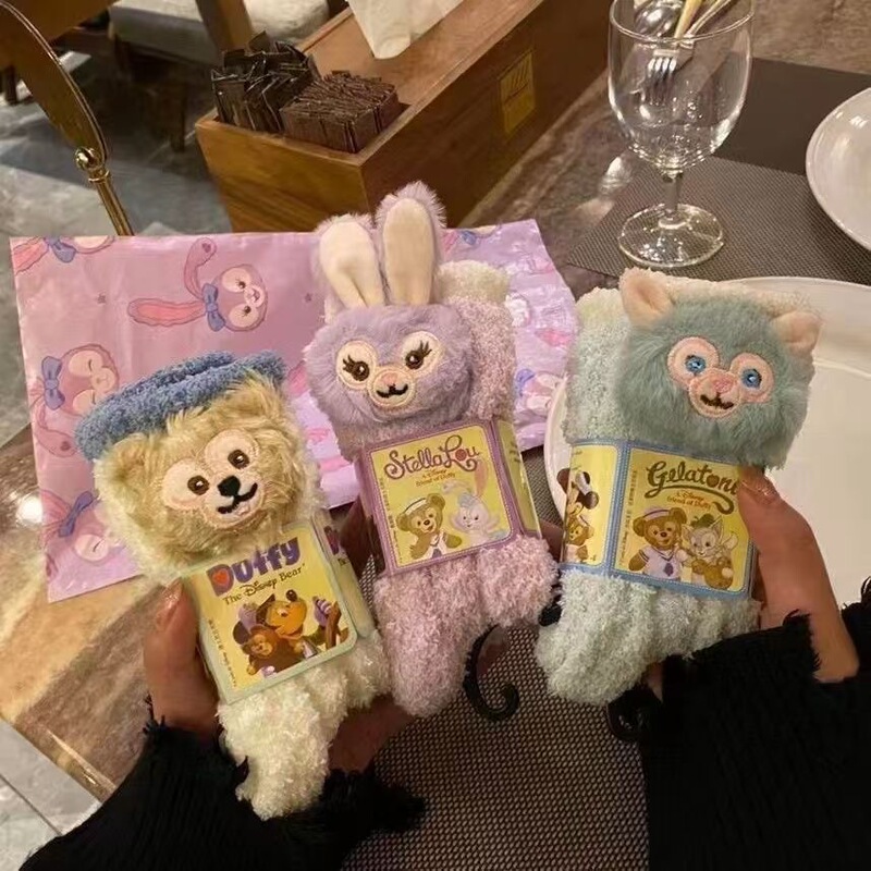 Winter Thick Plush Socks for Women, Mid-Calf Socks with Extra Fleece, Warm Coral Fleece, Furniture-Themed, Stellalou Sleep Christmas Floor Socks