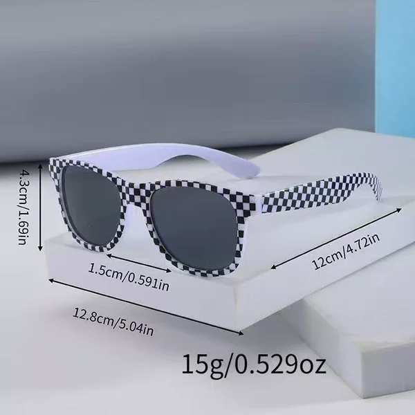 Cross-Border Children's Small Square Frame Sunglasses with Various Styles, Football Small Square Patterns, and Customizable Images