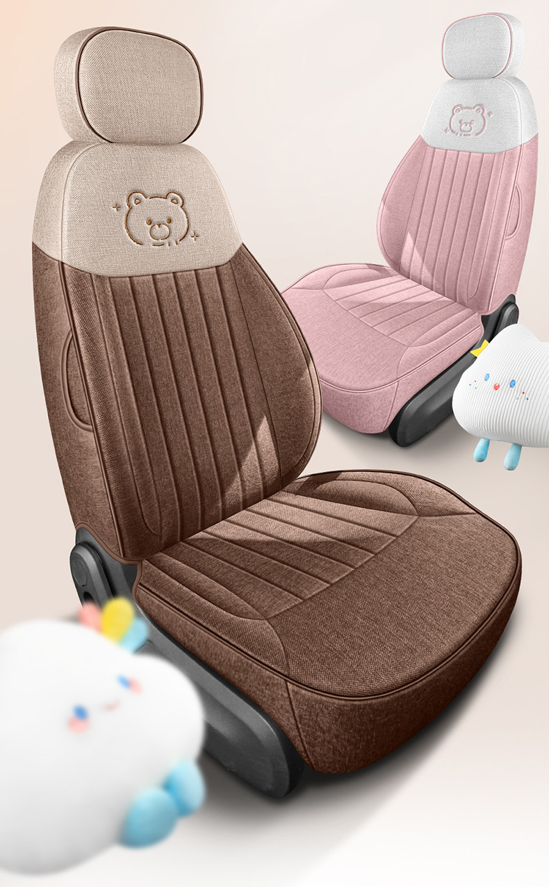 25 Changan Glutinous Corn Special Seat Covers, Linen, Cotton and Linen Fabrics, All-Inclusive Seat Cushions, Four-Season Car Mats, Car Seat Covers