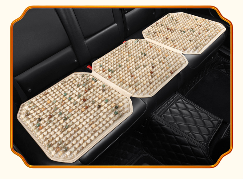 Bodhi Seed All-Season Car Seat Cushion Is Comfortable and Breathable. Summer Beads Car Seat Cushion Natural Bodhi Beads