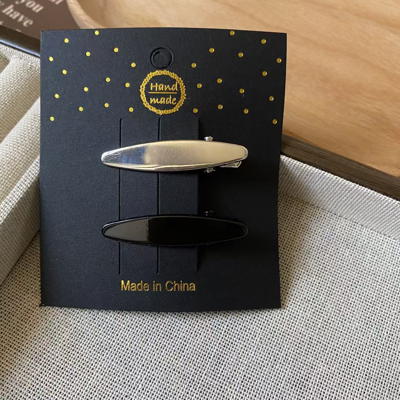 Silver Metal Sweet Cool Girl Hairpin Small Size 3.5 Side Bangs Clip Forehead Hair Duckbill Clip Straight Hairpin