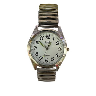 2024 Middle-aged and Elderly Watch Luminous Waterproof Elderly Watch Men's and Women's Large Digital Spring Steel Band Couple's Quartz