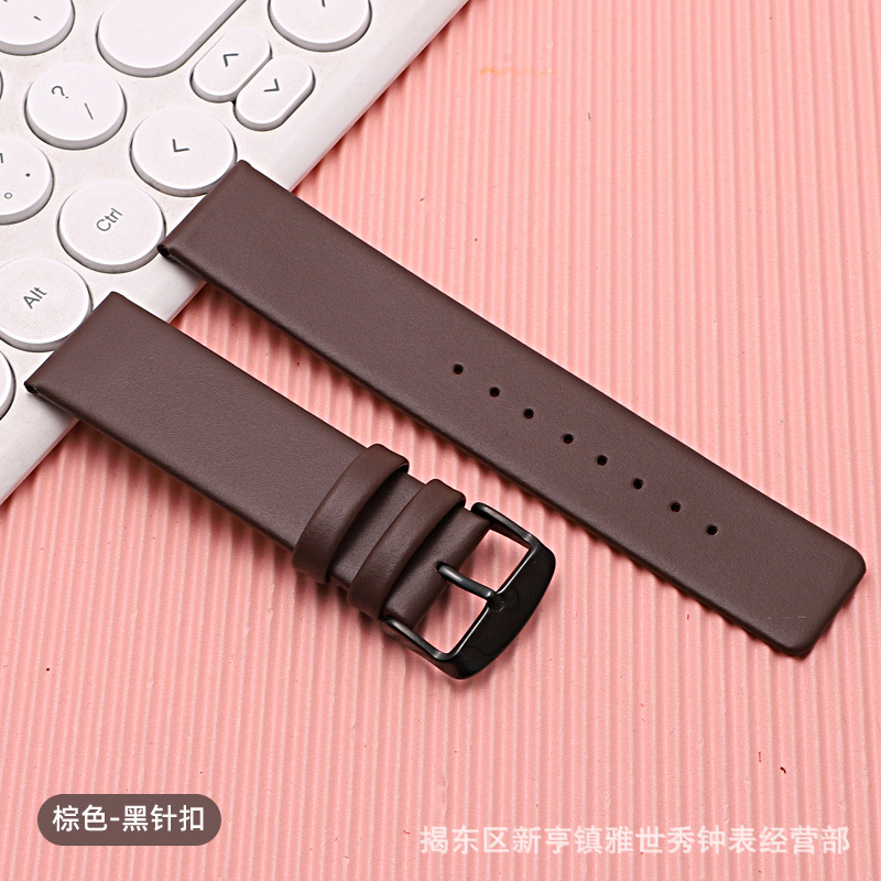 Thin, leather, brown