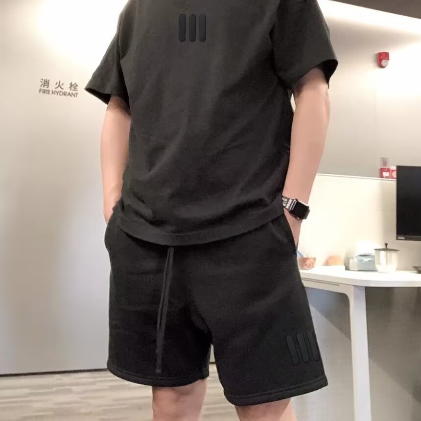 Cross-border Summer Original American Style Trendy Brand Three-bar Shorts Men's and Women's Couples High Street Loose Casual Pants