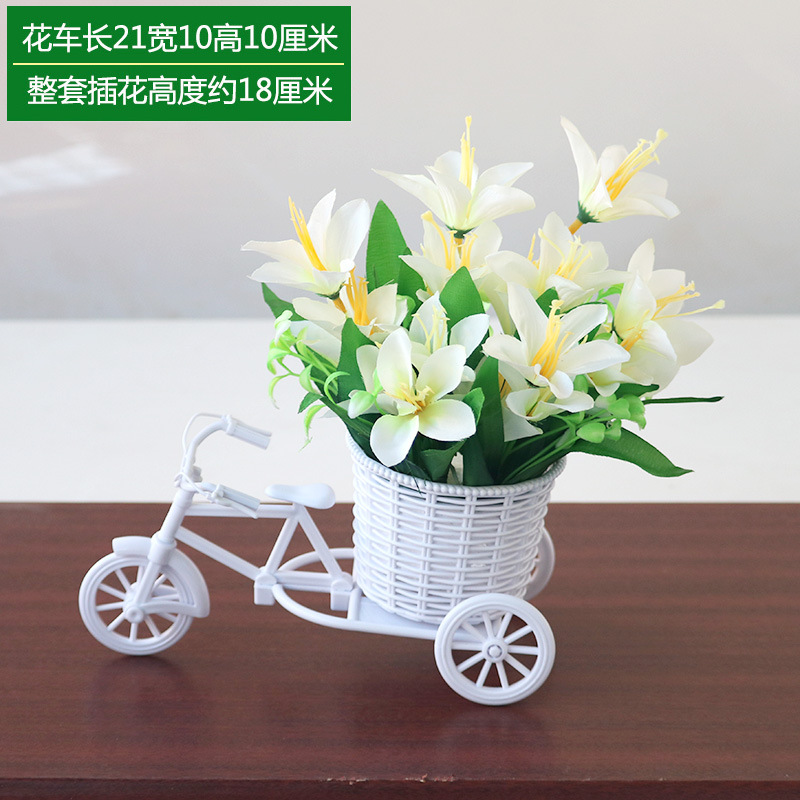 Orange red float+lily white white