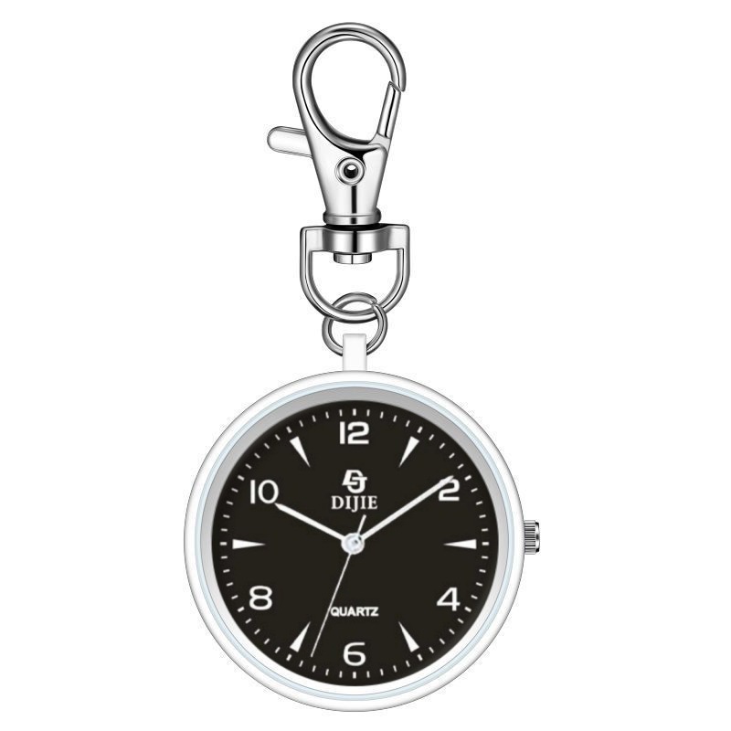Essential Student Pocket Watch with Clear Dial, Practical Keychain Watch for Middle School Students, Trendy Nurse Pocket Watch