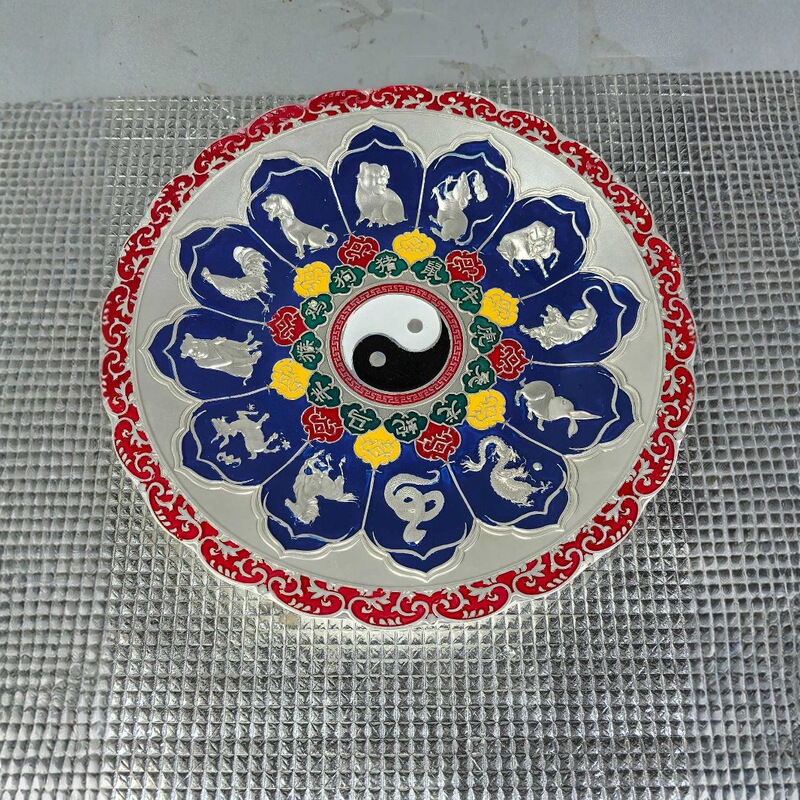 Antique Twelve Life Plate Ornaments Antique Collection Gossip Painted Plate Office Ornaments Crafts Antique Twelve Life Plate Ornaments Antique Collection Gossip Painted Plate Office Ornaments Crafts