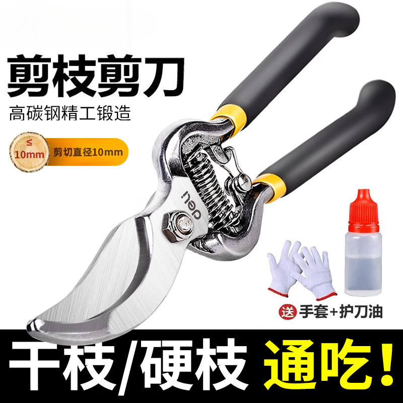 得力剪枝果树修枝剪刀园艺修剪树枝园林省力修花枝剪家用工具剪子|undefined