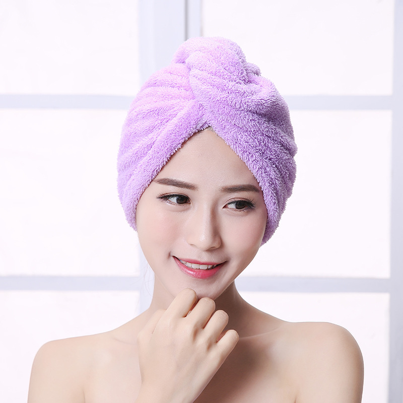 【高品質の厚手のドライヘアキャップ】ドライヘアキャップ女性の超吸水ロングヘアのドライヘアバッグ|undefined