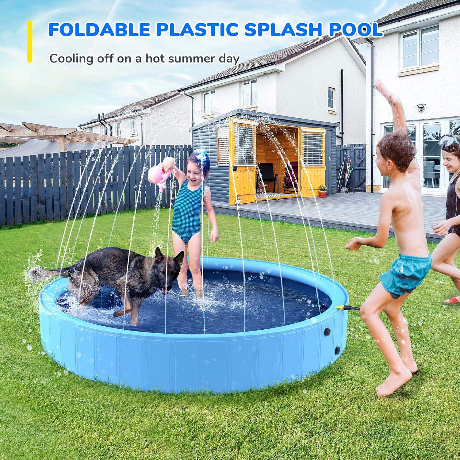 Foldable Pet Sprinkler Pool Image 4