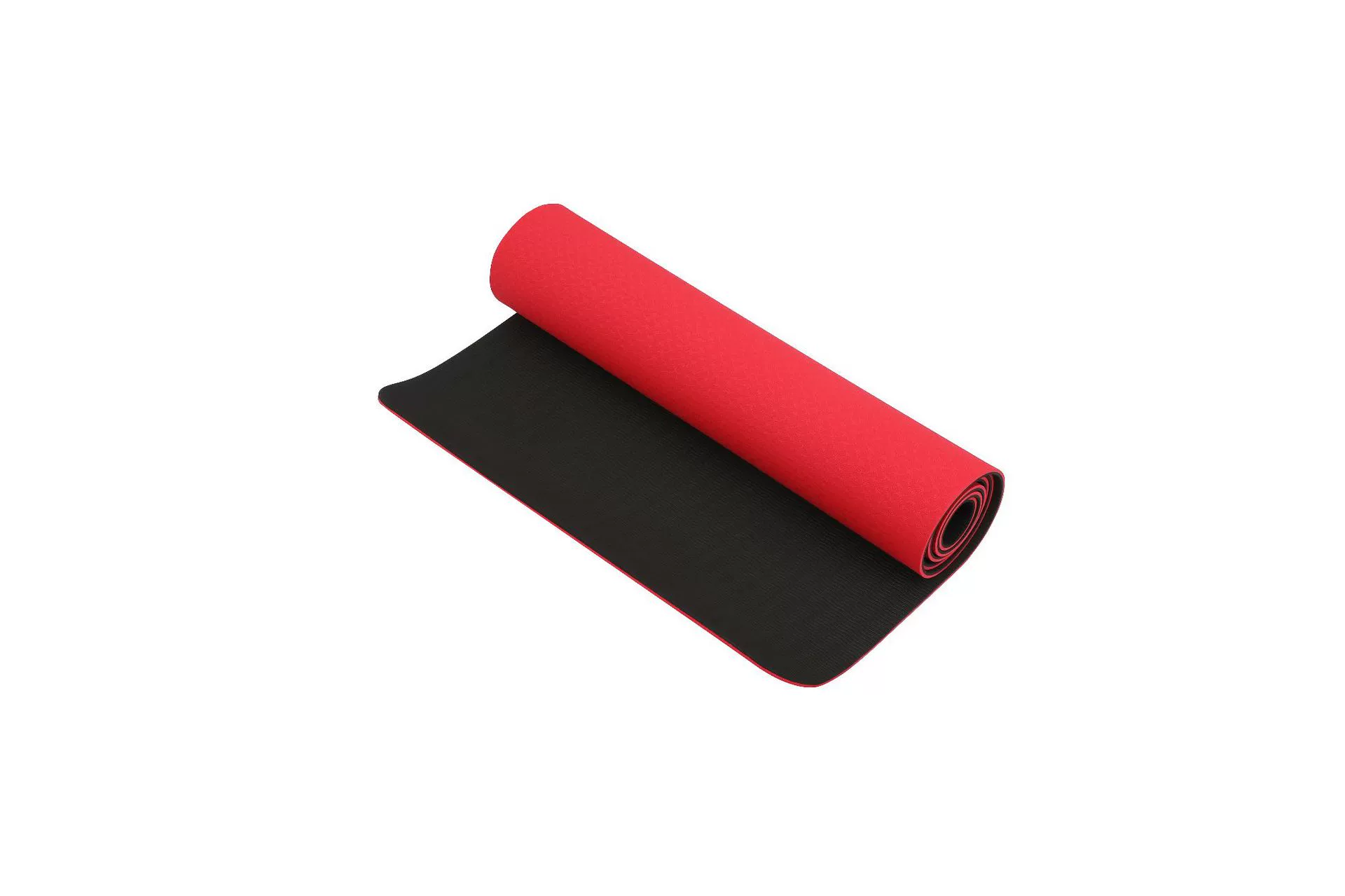 Коврик для йоги двухслойный TPE 130/150/183×61 см, 3/4/6 мм, двухцветный с ремнём и сумкой
