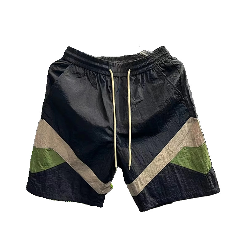 Men's Casual Pants 2026 Fashionable Summer Trendy Color Blocking Quick Drying Thin Sports Loose Shorts Versatile_voghion.com