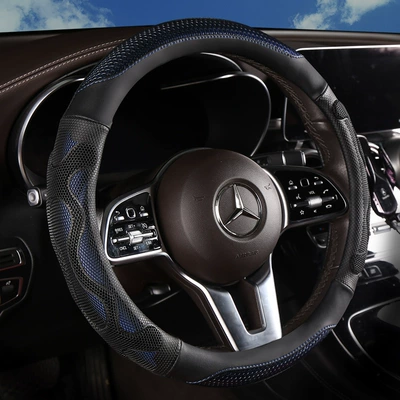 Wheel Cover Universal for All Seasons, Steering wheel cover - deep-blue-round-yx8101