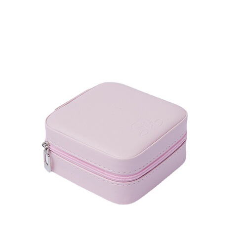Factory jewelry box, leather accessory storage box, ear stud ring portable travel storage necklace box