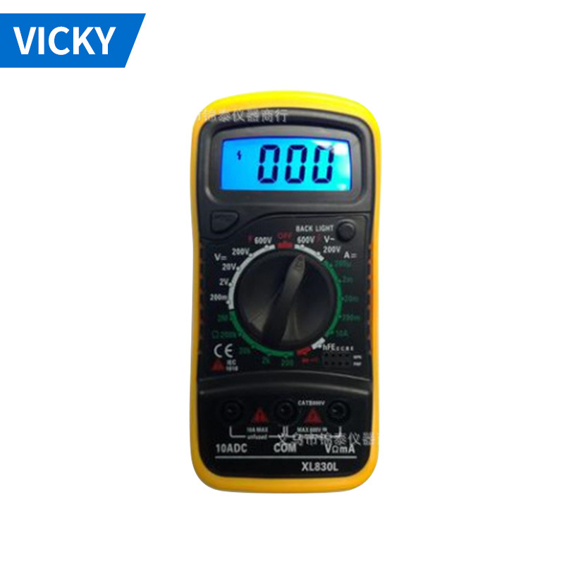 厂家供应 A830L数字手持式万用表 DT830L XL830L DT830B DT832