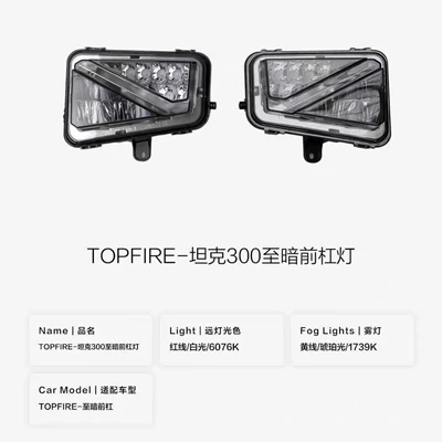 Dark Edition Front Grille Dark | Big Surrounded - topfire-the-darkest-front-bumper-light