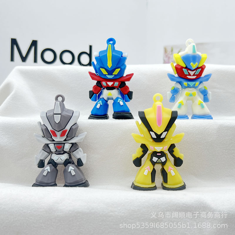 Transformers Keychain Doll Pendant Gundam Doll Accessories Keychain Hole Shoes Archaeological Blind Box Small Gift