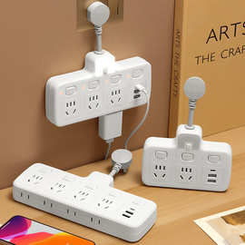 家用一转多孔无线排插 智能多开关转换插座usb插座多功能插