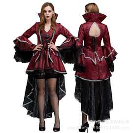 燕尾服黑色吸血鬼夜店演出服万圣节服装女巫装女王装制服诱惑派对