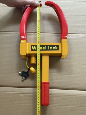 Clamshell car lock, anti-theft car lock, car clamp, tire lock, thickened property anti-theft lock, tire locking device (Car lock) - 48cm-17kg-plastic-plum-blossom-lock-cylinder-in-a-cardboard-box