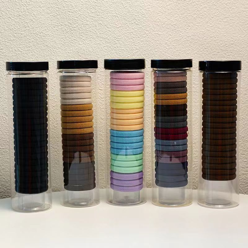 Anillo de toalla enlatado cuerda de pelo de cola de caballo alta cuerda de pelo internet popular anillo de pelo nueva banda de goma de alta gama cuerda de pelo duradera