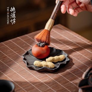 Good Peanut Persimmon Tea Pet Small Ornaments Boutique Purple Sand Can Raise High-end Tea Table Tea Table Decoration