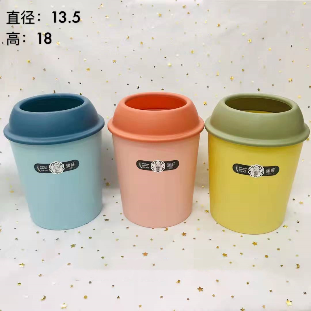 Papelera de plástico simple, cubo de almacenamiento para cáscaras de frutas, para cocina y sala de estar, venta al por mayor.