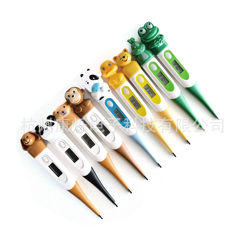 Бытовой термометр детский подмышек оральный и анальный электронный цифровой дисплей мягкая голова Детский термометр с мультяшным лягушкой